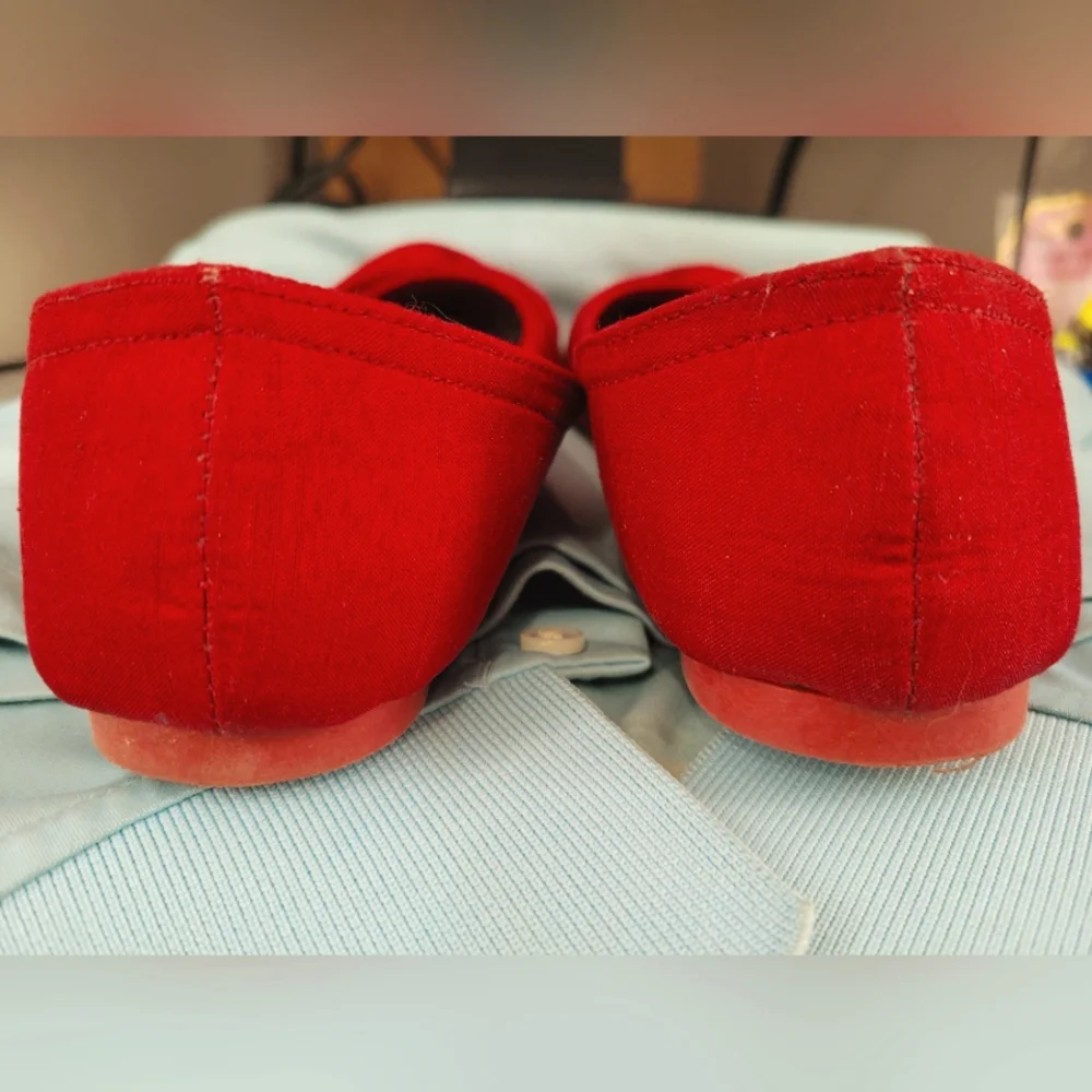 Rocket Dog red Myrna Thai Silk ballet flat (5.5M) - Picture 5 of 8